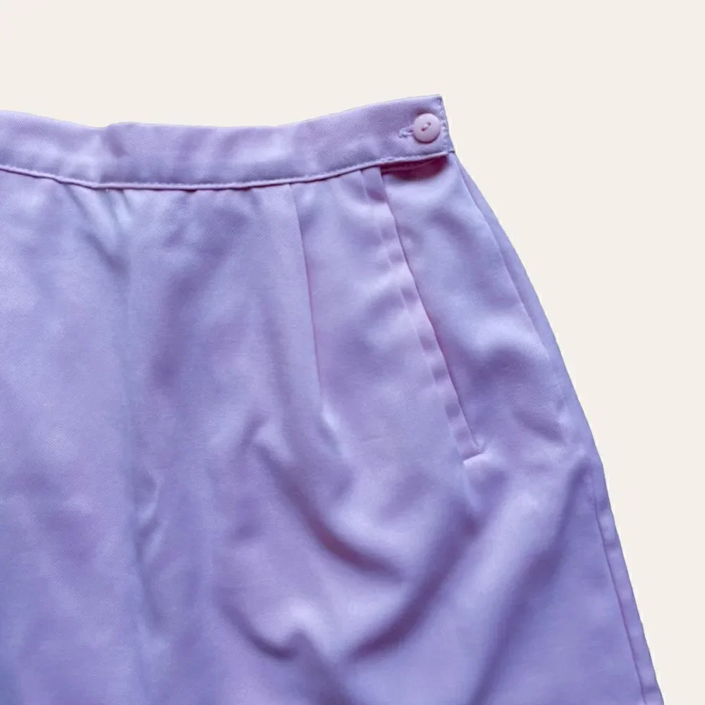 Vintage Baby Pink Avon Fashions Mini Skirt with Matching Scrunchie